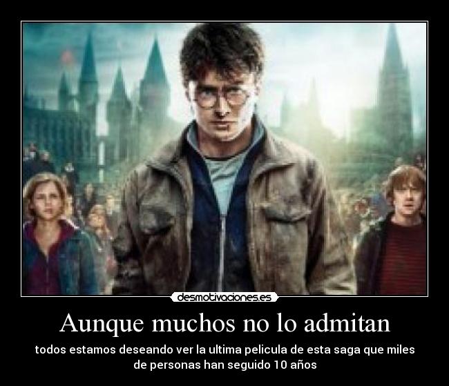 carteles harry potter muchos aunque admitan anos pelicula miles personas desmotivaciones