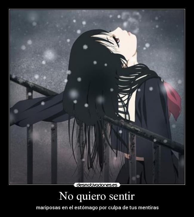 No quiero sentir -