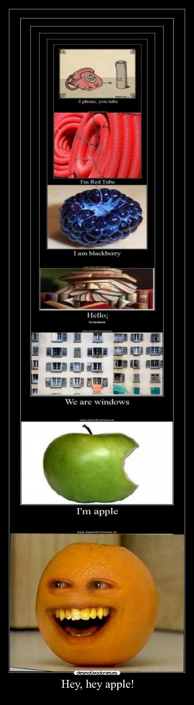 Hey, hey apple! -