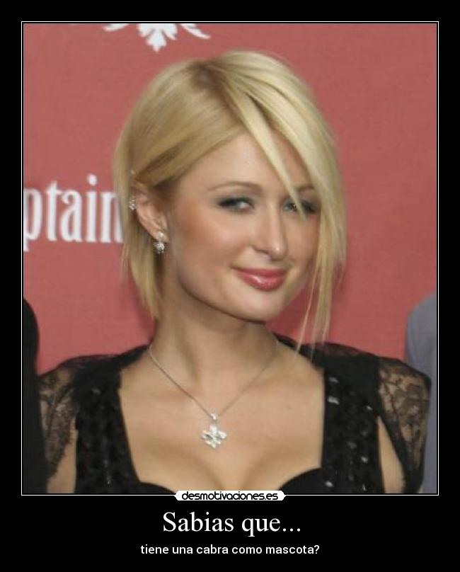 Sabias que... - tiene una cabra como mascota?