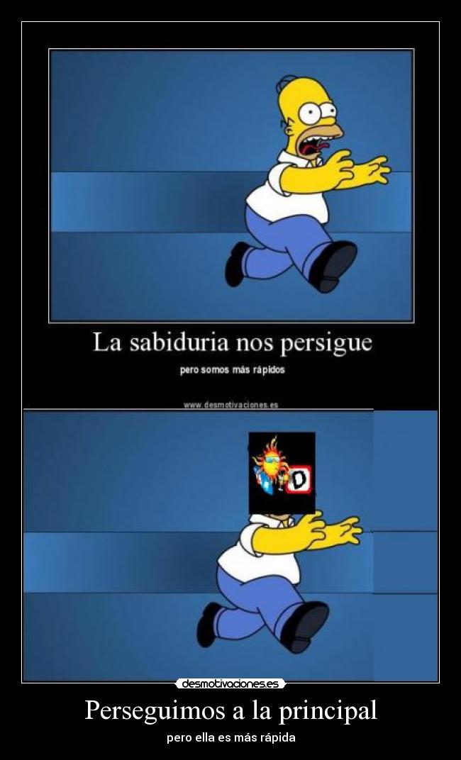 Perseguimos a la principal -