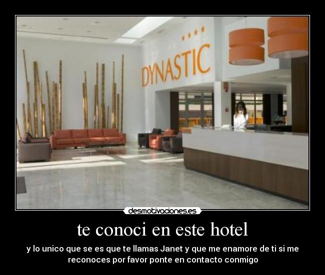 te conoci en este hotel - 
