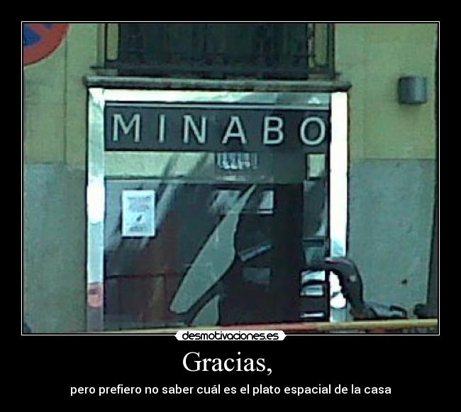 Gracias, -