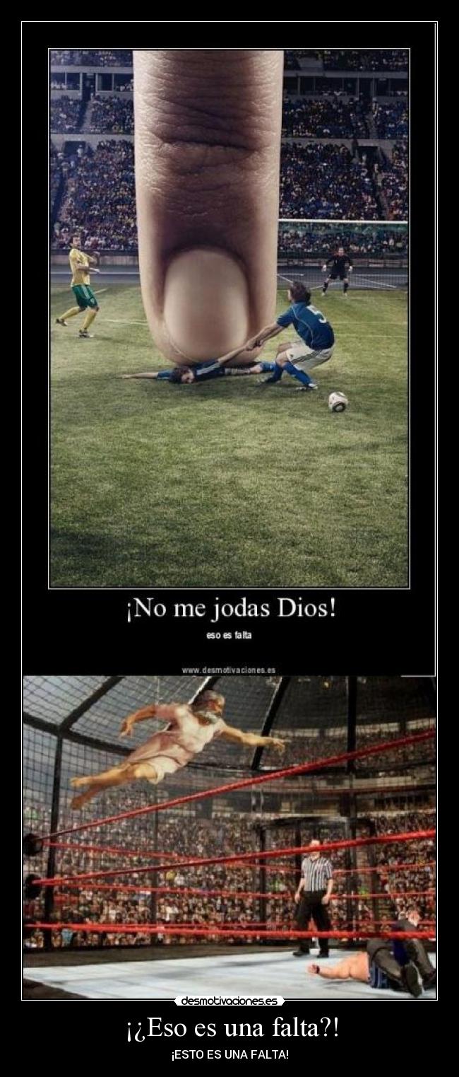 ¡¿Eso es una falta?! -