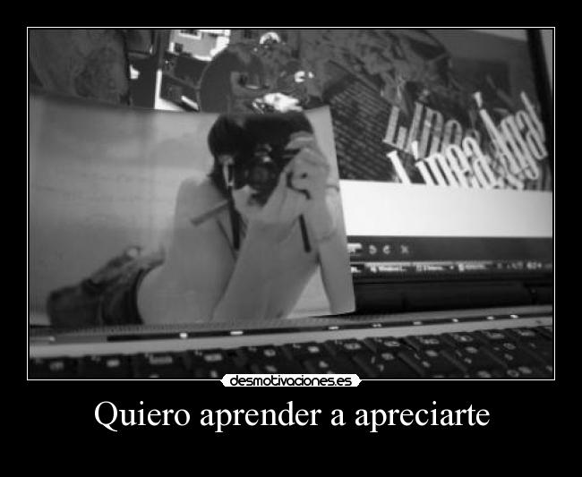 Quiero aprender a apreciarte -