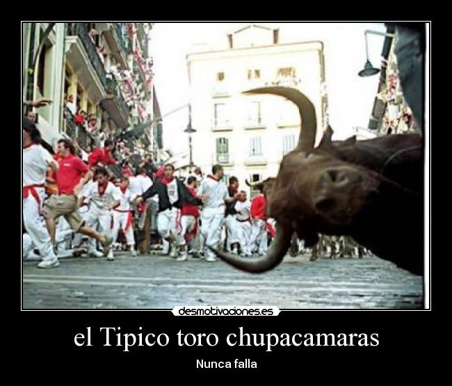 el Tipico toro chupacamaras - Nunca falla