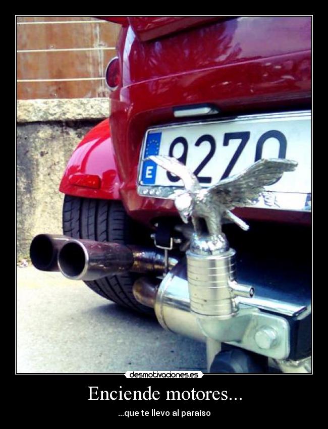carteles motores paraiso desmotivaciones