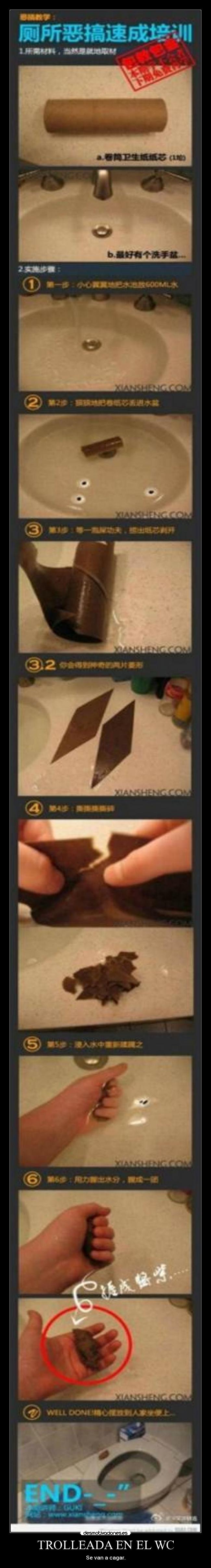 TROLLEADA EN EL WC - Se van a cagar.