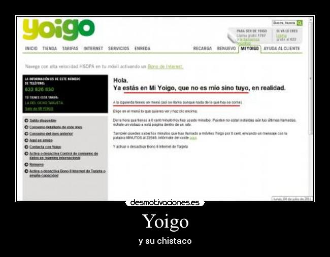 Yoigo - y su chistaco