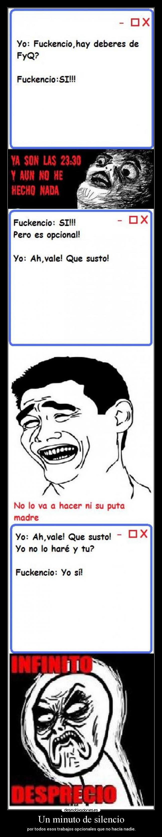 Un minuto de silencio -