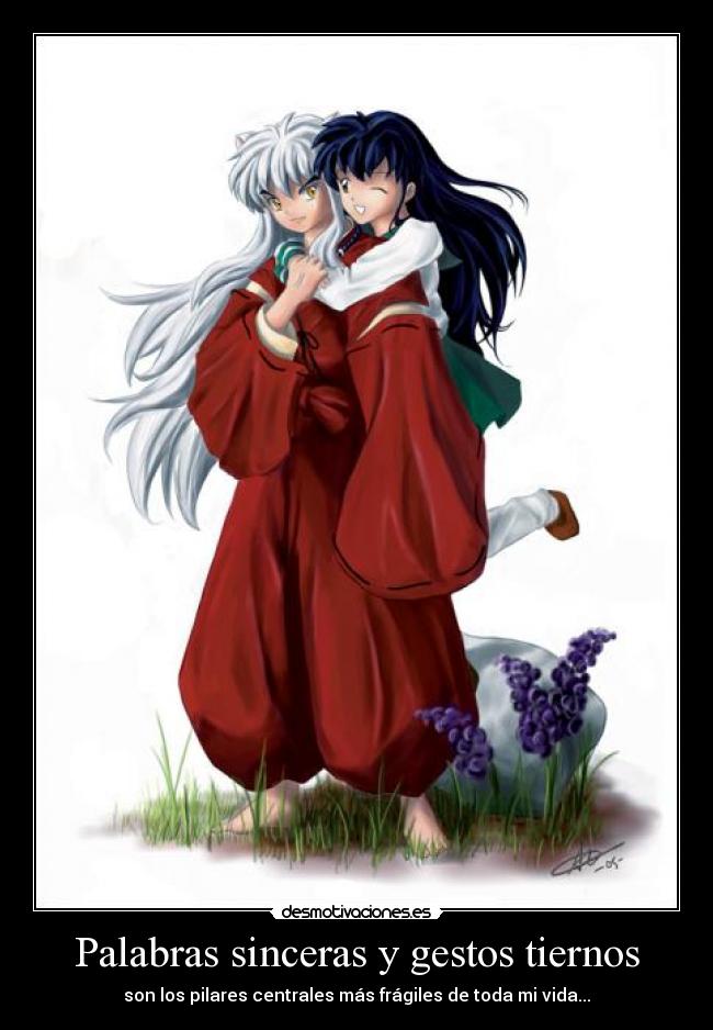 Palabras sinceras y gestos tiernos -