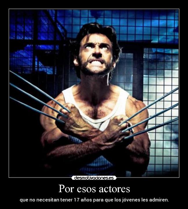 Por esos actores -