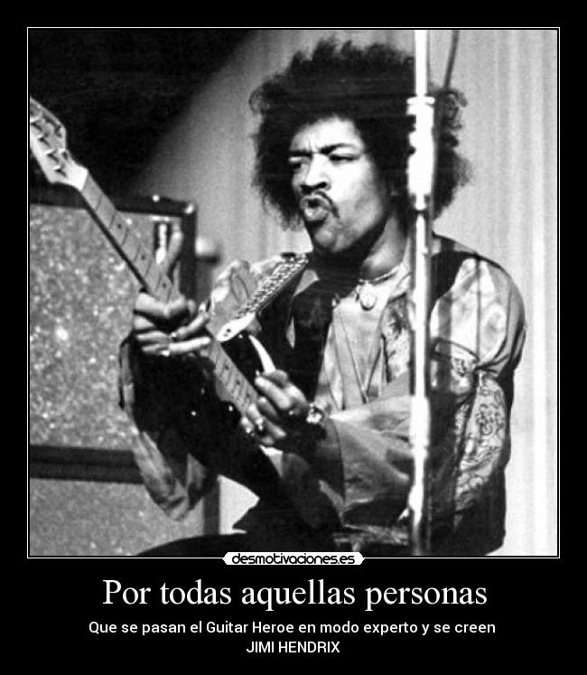 carteles jimi hendrix guitar heroe desmotivaciones