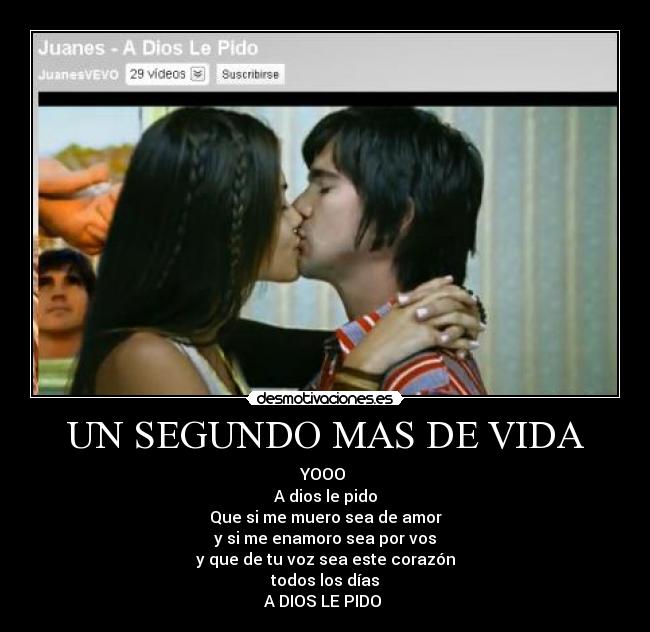 UN SEGUNDO MAS DE VIDA -