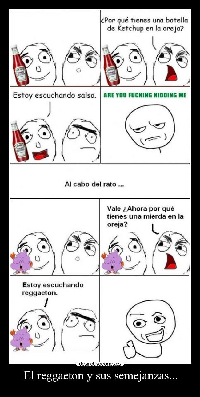 El reggaeton y sus semejanzas... -