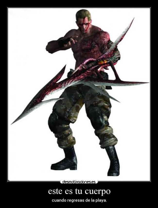 este es tu cuerpo - cuando regresas de la playa.