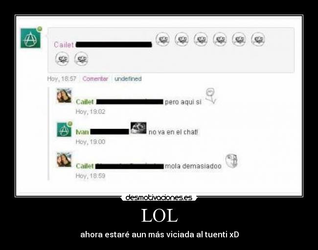 LOL - ahora estaré aun más viciada al tuenti xD