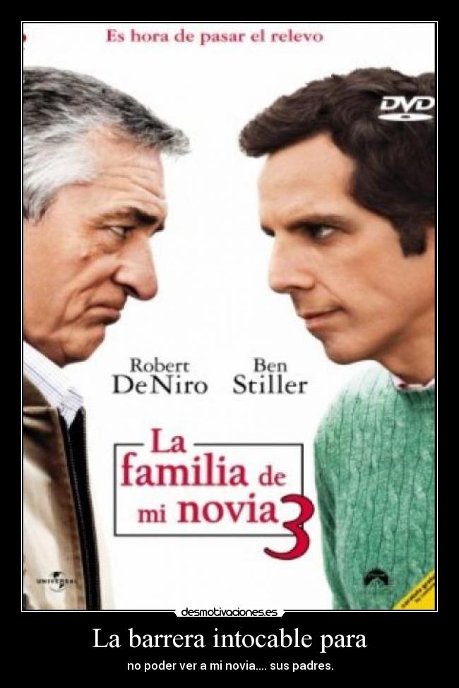 La barrera intocable para - no poder ver a mi novia.... sus padres.
