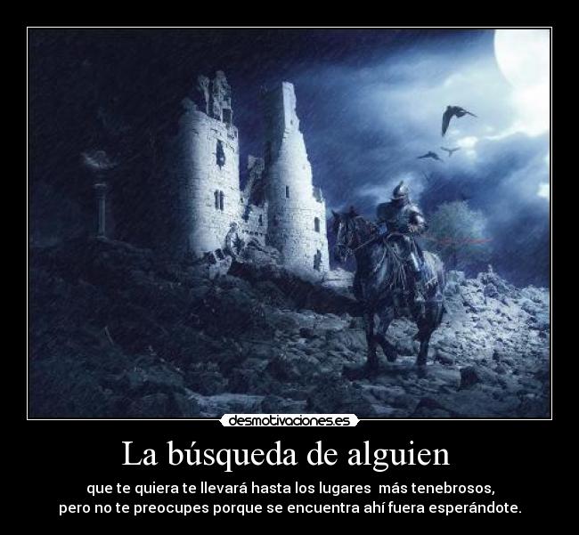 La búsqueda de alguien -