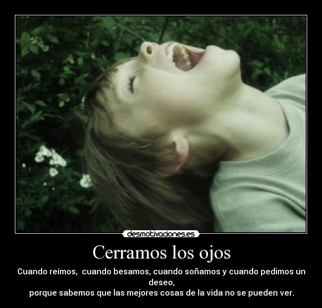 Cerramos los ojos -
