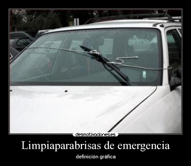 Limpiaparabrisas de emergencia -