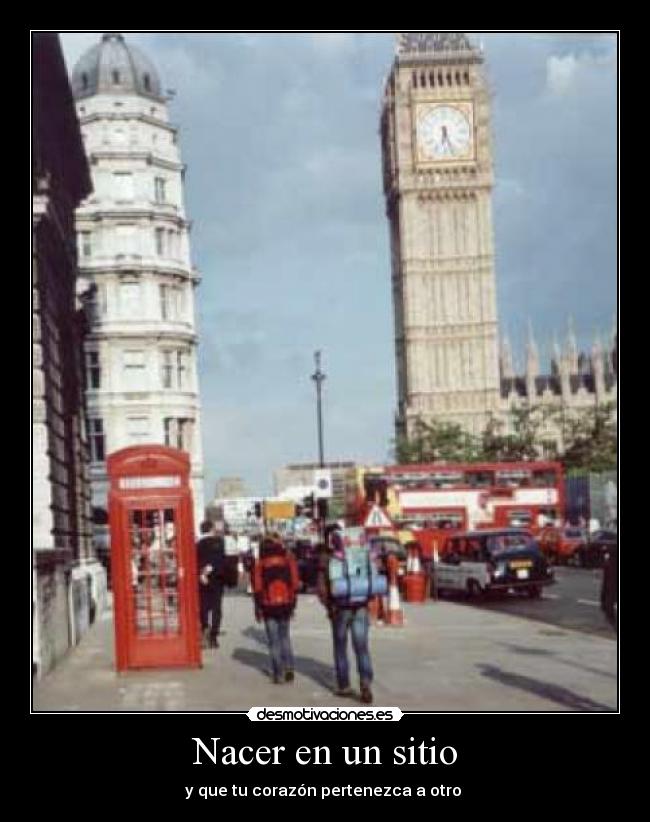 Nacer en un sitio - 
