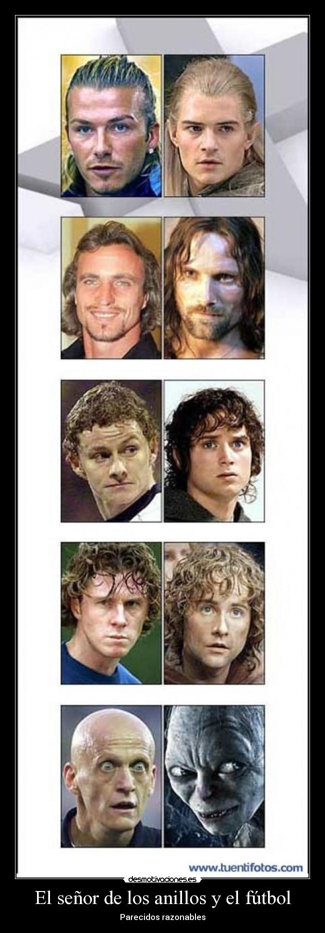 El señor de los anillos y el fútbol -