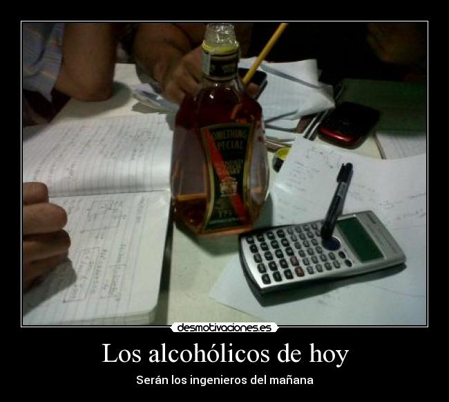 carteles alcoholicos ingeniero desmotivaciones