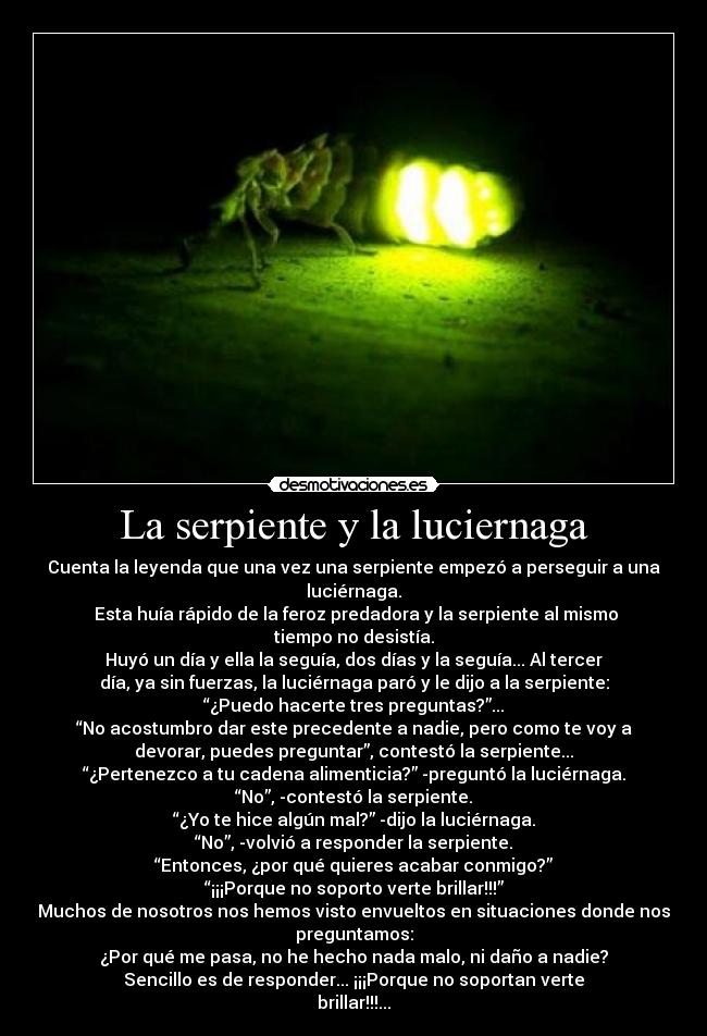 La serpiente y la luciernaga - 