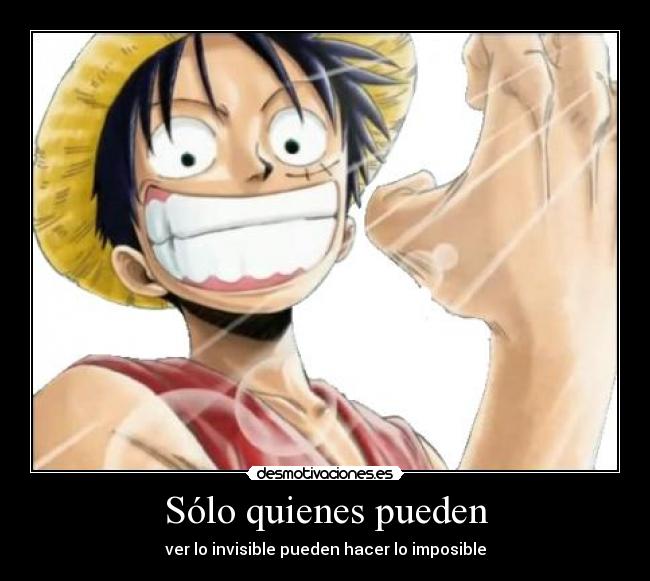 carteles luffy one piece desmotivaciones