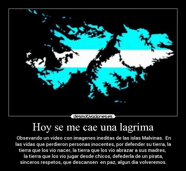 Hoy se me cae una lagrima -