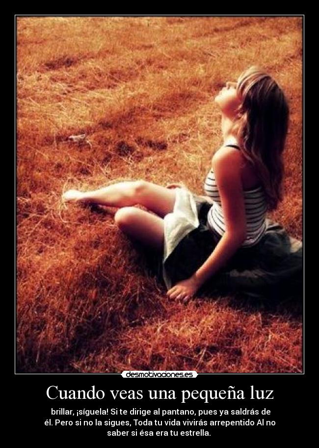 Cuando veas una pequeña luz -