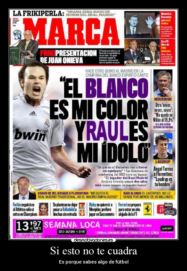 Si esto no te cuadra - Es porque sabes algo de fútbol