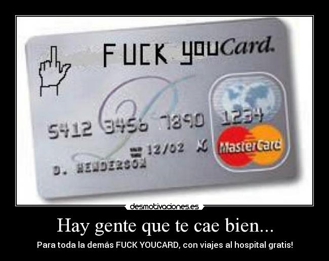 Hay gente que te cae bien... -