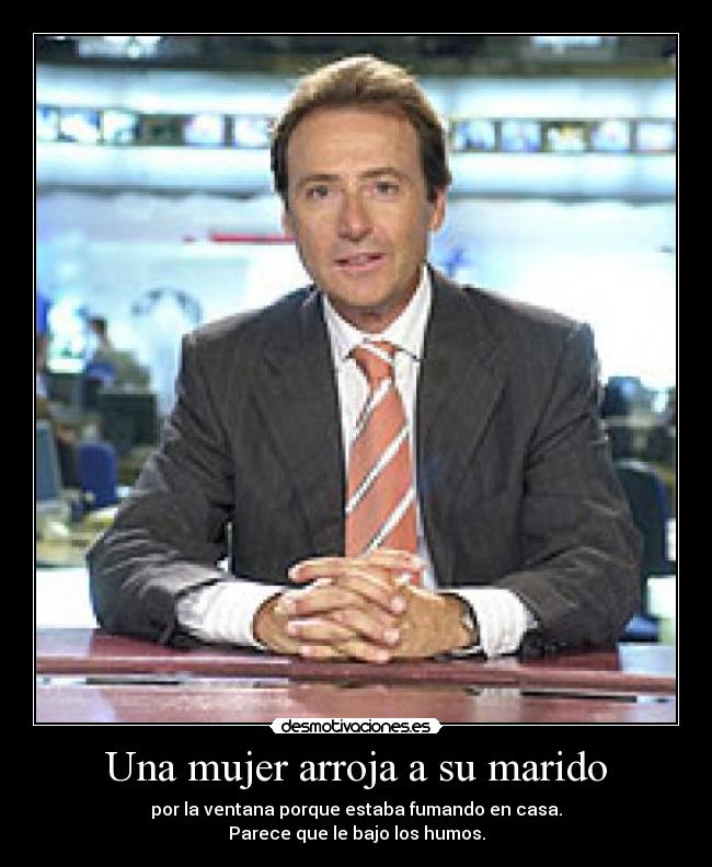 Una mujer arroja a su marido - 