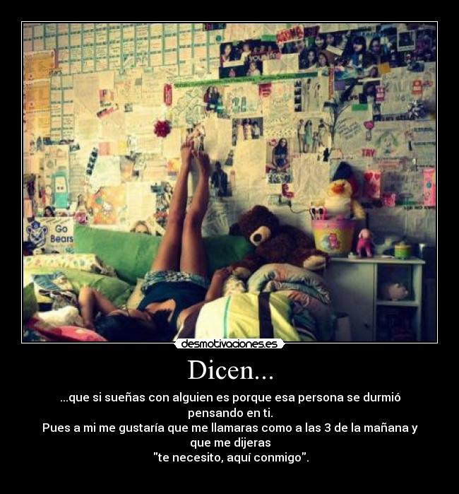 Dicen... -