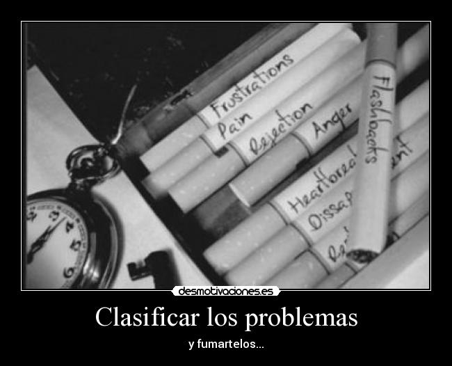 Clasificar los problemas - 