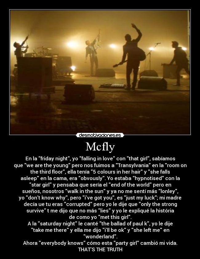 carteles mcfly desmotivaciones