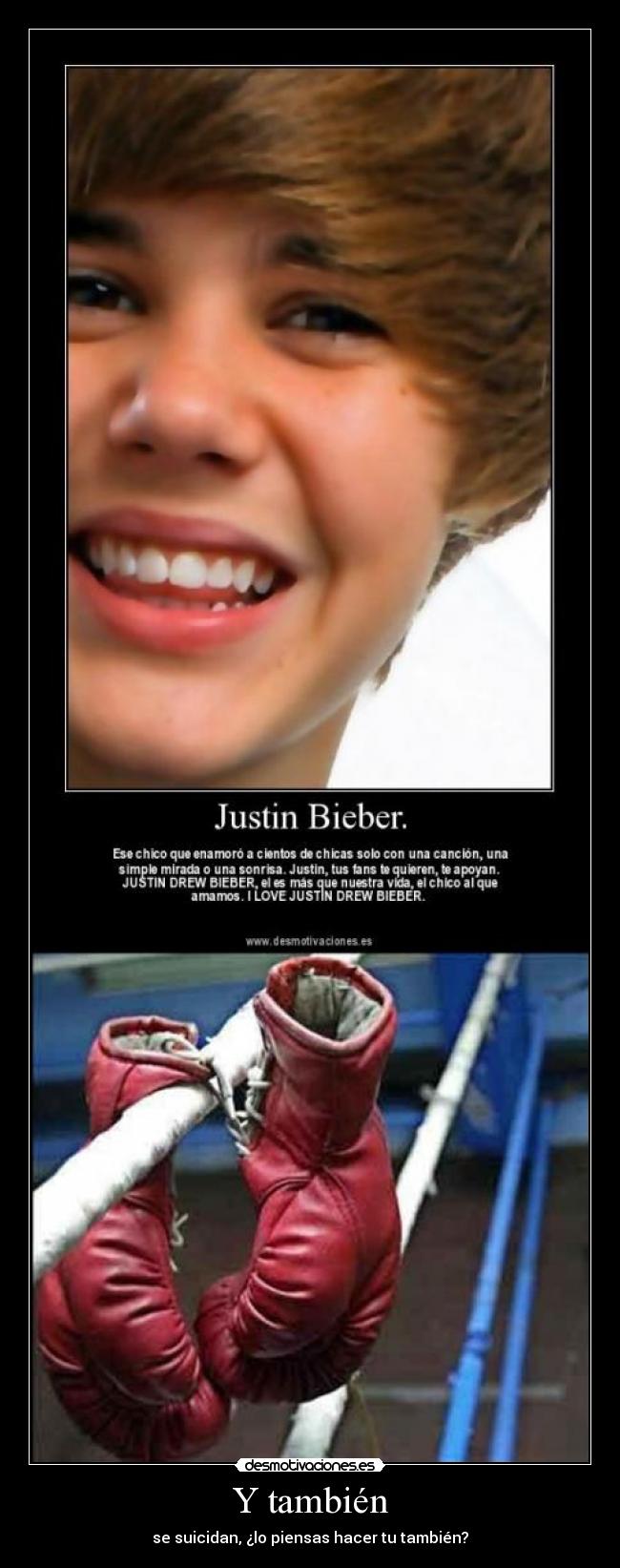 Y también - se suicidan, ¿lo piensas hacer tu también?