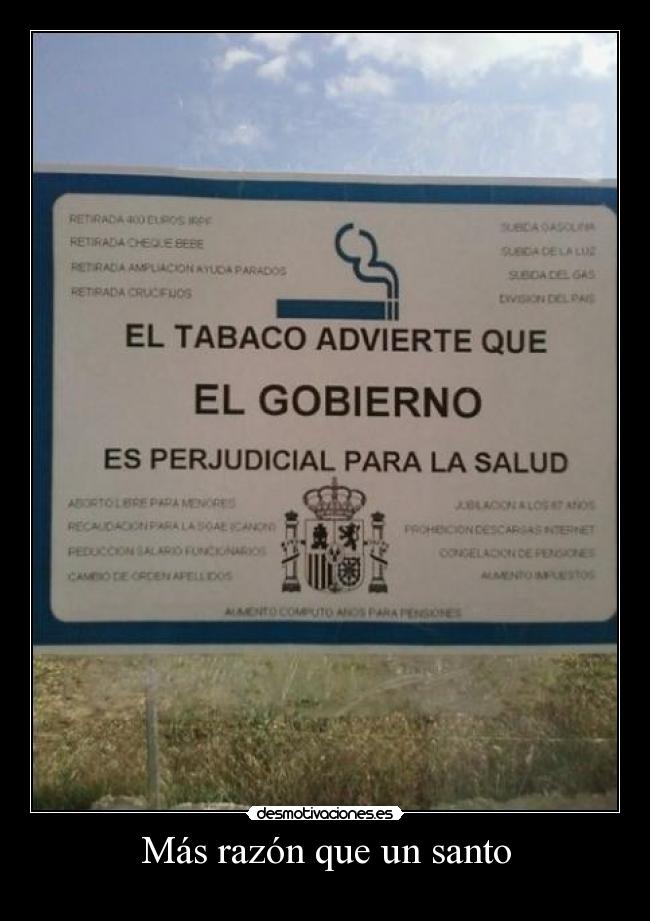 Más razón que un santo - 