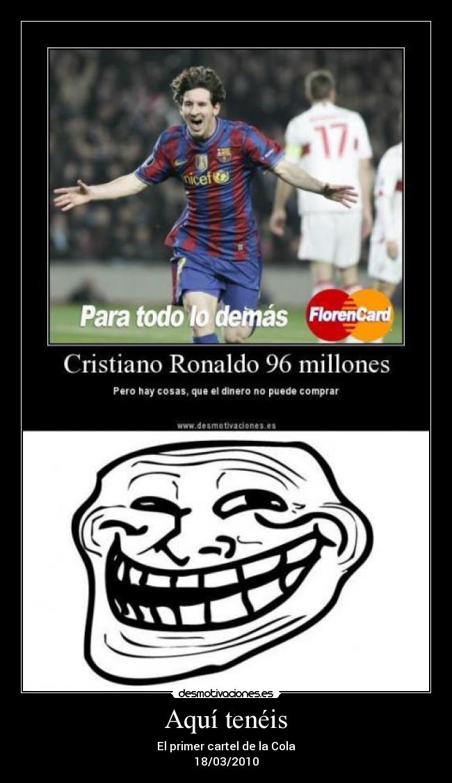 Aquí tenéis - El primer cartel de la Cola
18/03/2010