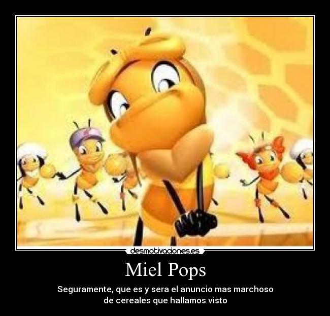 carteles miel pops kellogs abejas miel anuncio cereales desmotivaciones