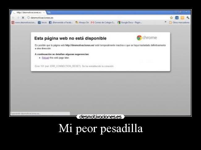 Mi peor pesadilla -