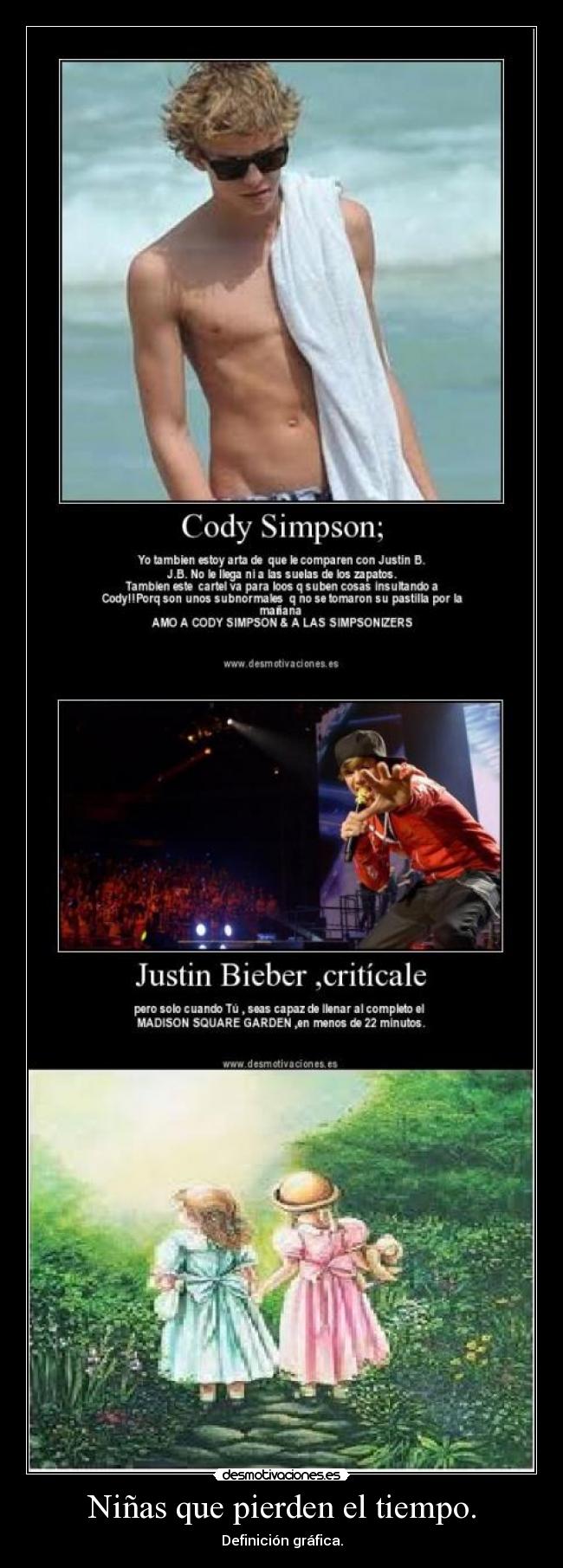 Niñas que pierden el tiempo. -