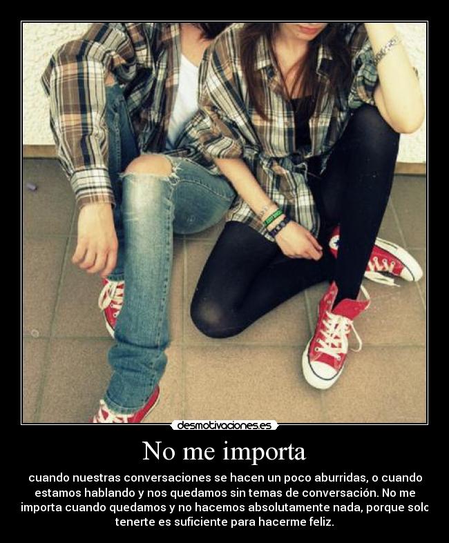 No me importa - 