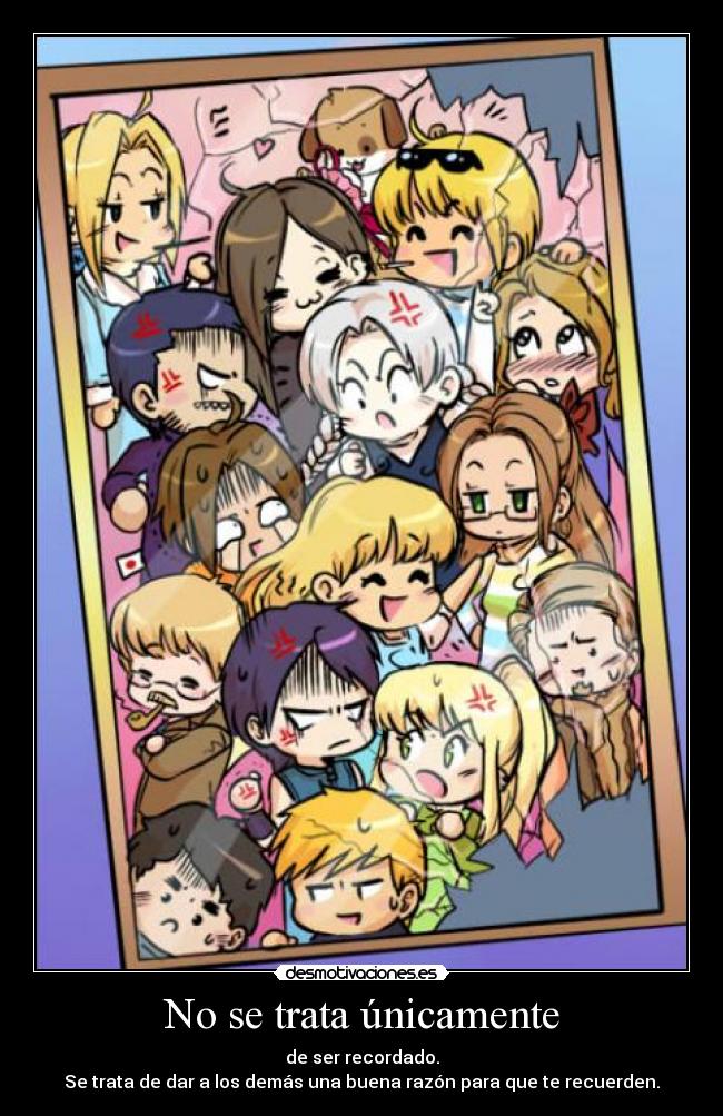 No se trata únicamente -