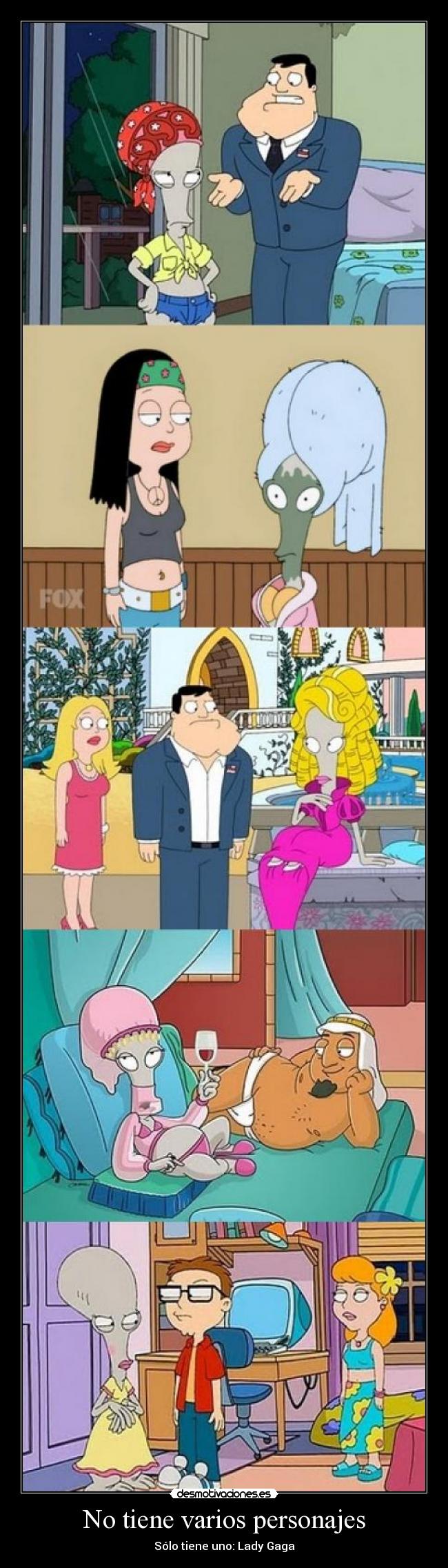 No tiene varios personajes - 