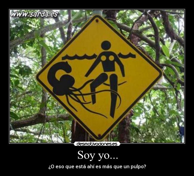 Soy yo... - ¿O eso que está ahí es más que un pulpo?