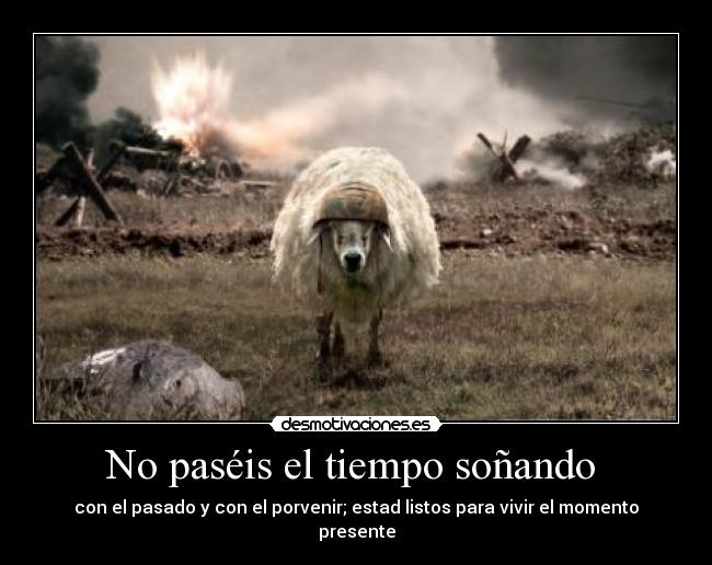 No paséis el tiempo soñando -