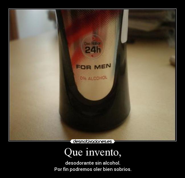 carteles desodorante alcohol desmotivaciones